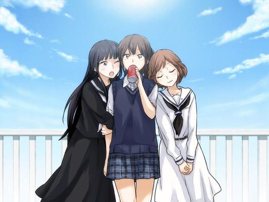 [1,01 Go] Okujou No Yurirei-San / Kindred Spirits On The Roof (Liar-Soft / Mangagamer) [UNCEN] [2016, Ecchi, Yuri, Romance, School, Ghost, Teacher, Oral, Striptease] [ENG]