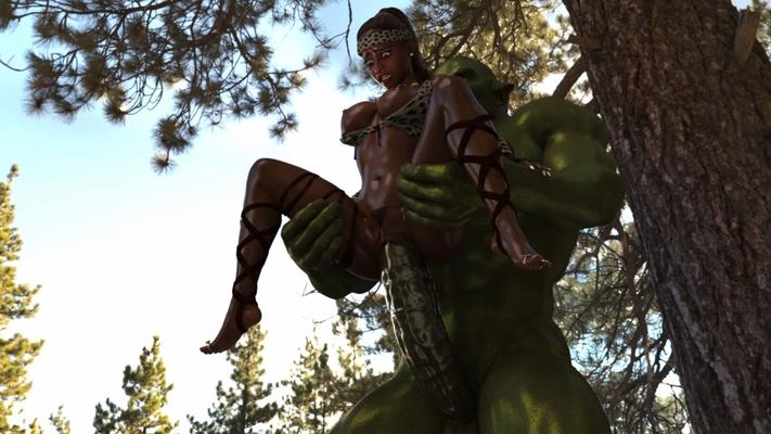 [70.7 MB] AMAYA AND THE ORC - Amateur Animation [2016, Animation, 3D, Straight, Monsters, Huge Cock, HDRip]