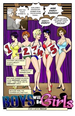 [Comix] Boys Will Be Girls / Boys will become girls (Fraylim) [Crossdressing, Sissy, Feminization] [JPG] [Eng]