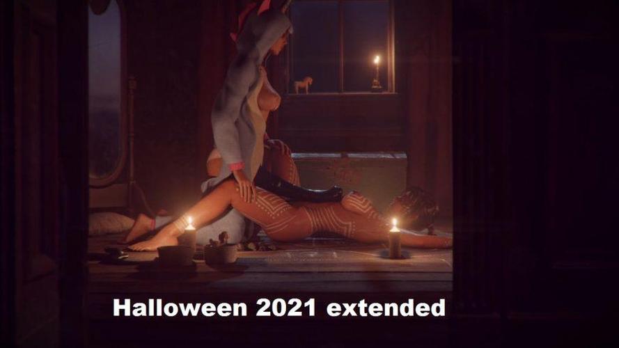 [429.6 MB] Halloween 2021 Extended (Wildeer Studio) [2024, 3dcg, Big tits, Animated, Voiced, Vaginal sex, Female domination, WEB-DL] [1080p]