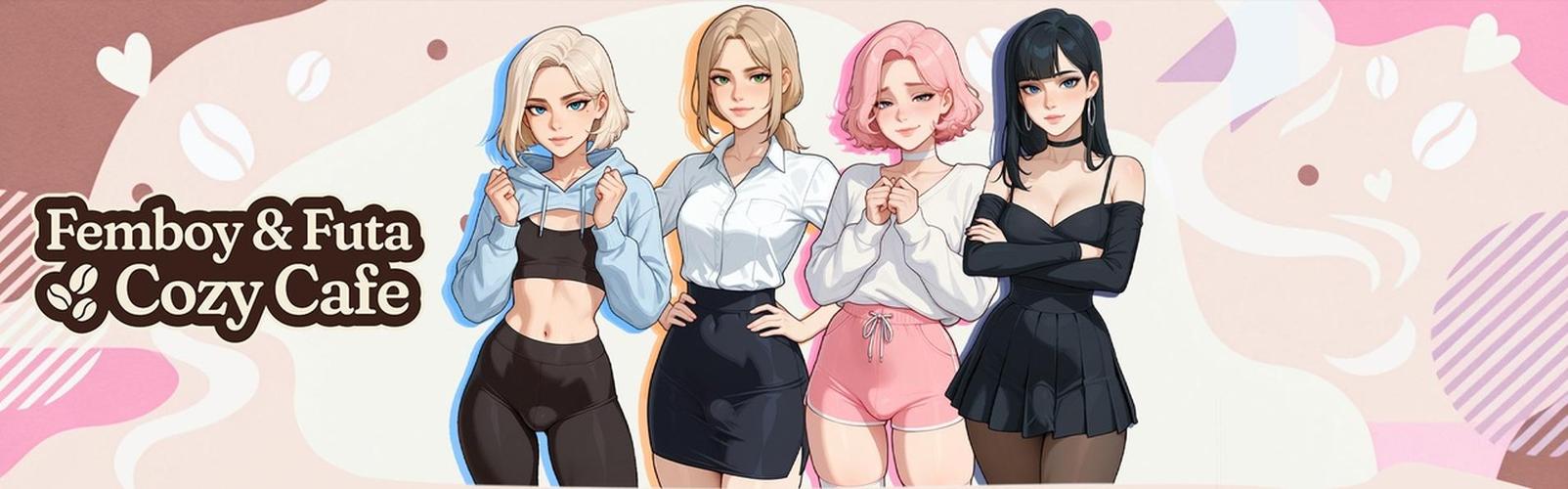 [1.8 GB] Femboy & Futa Cozy Cafe [v1.0 + patch] (Pink Twilight) [uncen] [2026, ADV, SLG, Mini-games, Management, AI, Animation, Comedy, Fantasy, Harem, Home, Cafe/Rstaurant, Anal, Oral, Masturbation, Blowjob, Handjob, Consensual, Striptease, Teasing, Kissing, Licking, Touching, Gay/Yaoi, Trans/Trap, Corruption, Voyeurism/Peeping, Small Tits, Big Tits, Big Ass, Small Dick, Big Dick, Ahegao, Ashamed, Clothes Changing, Crossdressing, Apron, Bikini, Cosplay, Lingerie, Nylon, Pantyhose, Stockings, Uniform, School Uniform, Sport Uniform, Swimsuit, Male Protagonist, Young, Futa, Femboy/Sissy/Trap, Cute, Emotional, Friendly, Happy, Horny, Sensitive, Fighter, Maid, Servant, Sportsmen, Student, Win, APK, Indie, Ren'Py] [eng+rus+multi]