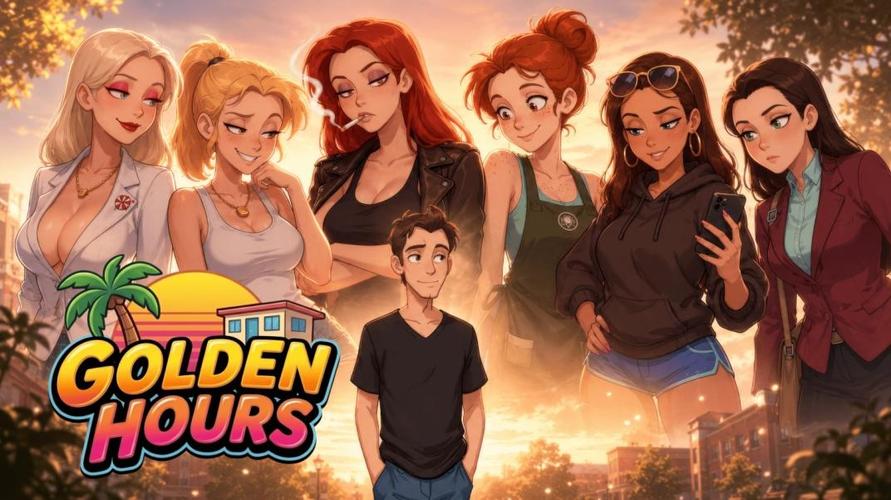[2 GB] Golden Hours [InProgress, 0.5.5 Premium] (Deviant Dreams) [uncen] [2026, ADV, Sandbox, AI, Animation, Harem, Romance, Sex Industry, Anal, Oral, Vaginal, Solo, Masturbation, Creampie, Incest, Teasing, Straight, BDSM, Corruption, Exhibitionism, Prostitution, Voyeurism/Peeping, Toys, Big Tits, Big Ass, Ahegao, Male Protagonist, Pregnant, Win, Lin, Indie, Ren'Py] [rus+eng]
